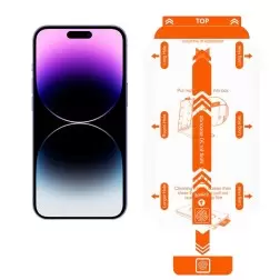 Mobile Origin Ekranų apsauga iPhone 14 Pro Max su lengvai naudojamu aplikatoriumi, 2 vnt. pakete