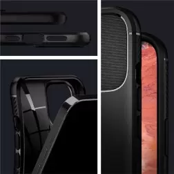 Spigen Rugged Armor, musta - iPhone 12/Pro