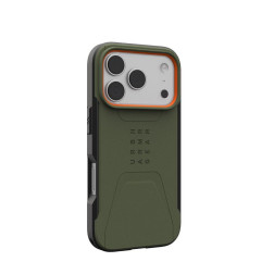 Dėklas UAG Civilian Magsafe,Olive/Orange - iPhone 17 Pro