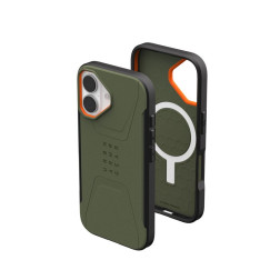 Dėklas UAG Civilian Magsafe,Olive/Orange - iPhone 17