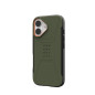Dėklas UAG Civilian Magsafe,Olive/Orange - iPhone 17