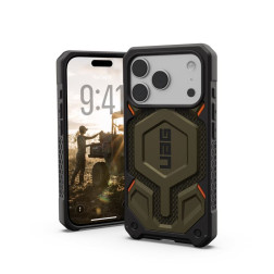 Dėklas UAG Monarch Pro,Kevlar Element Green - iPhone 17 Pro