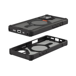 Dėklas UAG Plasma XTE Magsafe,Black/Pop Orange - iPhone 17