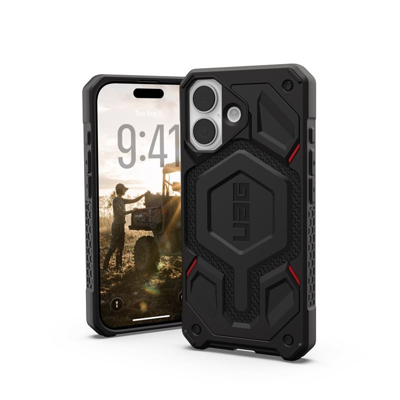 Dėklas UAG Monarch Pro,Kevlar Black - iPhone 17