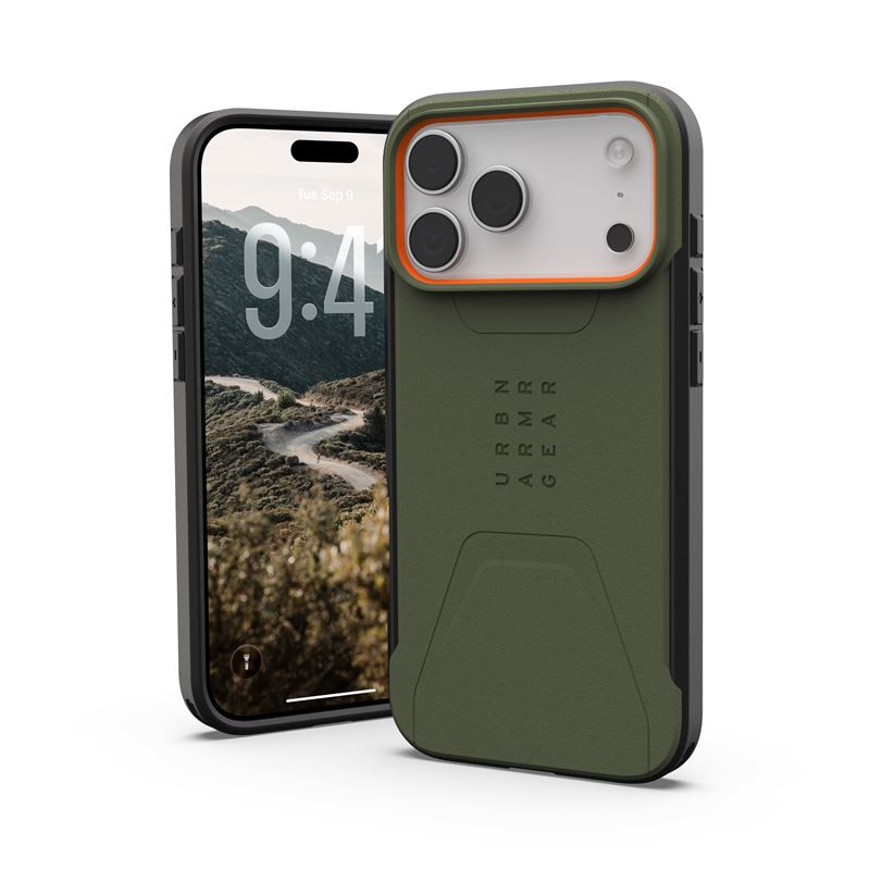 UAG Civilian Magsafe,Olive/Orange - iPhone 17 Pro Max