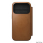 Dėklas Nomad Modern Leather Folio, english tan - iPhone 17 Pro