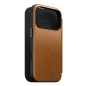 Dėklas Nomad Modern Leather Folio, english tan - iPhone 17 Pro