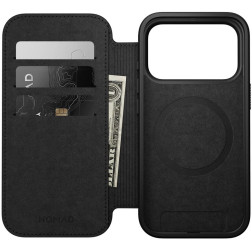 Dėklas Nomad Modern Leather Folio, english tan - iPhone 17 Pro