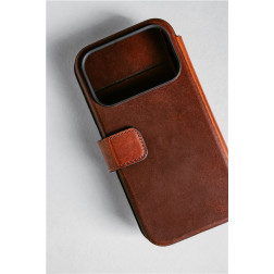 Dėklas Nomad Modern Leather Folio, olde dublin (Horween) - iPhone 17 Pro