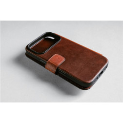 Dėklas Nomad Modern Leather Folio, olde dublin (Horween) - iPhone 17 Pro