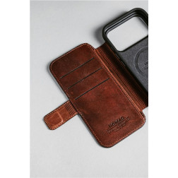 Dėklas Nomad Modern Leather Folio, olde dublin (Horween) - iPhone 17 Pro