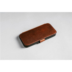 Dėklas Nomad Modern Leather Folio, olde dublin (Horween) - iPhone 17 Pro
