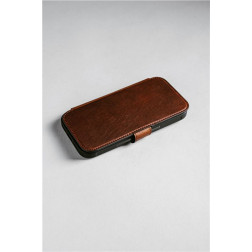 Dėklas Nomad Modern Leather Folio, olde dublin (Horween) - iPhone 17 Pro