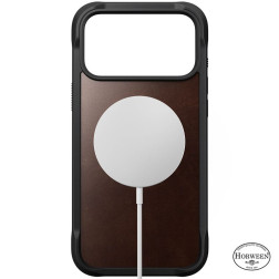 Nomad Rugged Leather Case, rustic brown (Horween) - iPhone 17 Pro Max