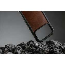 Nomad Rugged Leather Case, rustic brown (Horween) - iPhone 17 Pro Max