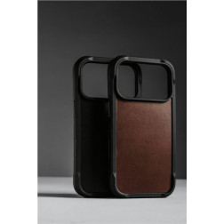 Nomad Rugged Leather Case, rustic brown (Horween) - iPhone 17 Pro Max