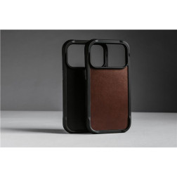 Nomad Rugged Leather Case, rustic brown (Horween) - iPhone 17 Pro Max