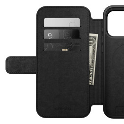 Nomad Modern Leather Folio, black - iPhone 17 Pro Max