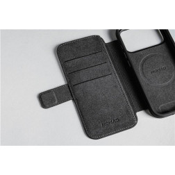 Nomad Modern Leather Folio, black - iPhone 17 Pro Max