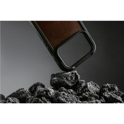 Dėklas Nomad Rugged Leather Case, rustic brown (Horween) - iPhone 17 Pro