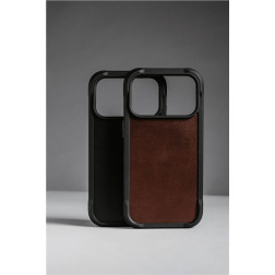 Dėklas Nomad Rugged Leather Case, rustic brown (Horween) - iPhone 17 Pro