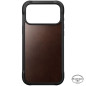 Dėklas Nomad Rugged Leather Case, rustic brown (Horween) - iPhone 17 Pro