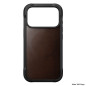 Dėklas Nomad Rugged Leather Case, rustic brown (Horween) - iPhone 17 Pro
