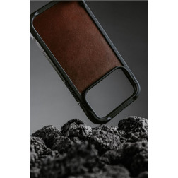 Dėklas Nomad Rugged Leather Case, rustic brown (Horween) - iPhone 17 Pro