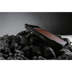 Dėklas Nomad Rugged Leather Case, rustic brown (Horween) - iPhone 17 Pro