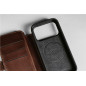 Dėklas Nomad Modern Leather Folio, rustic brown (Horween) - iPhone 17 Pro Dėklas Nomad Modern Leather Folio, rustic brown (Horween) - iPhone 17 Pro