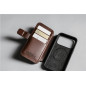 Dėklas Nomad Modern Leather Folio, rustic brown (Horween) - iPhone 17 Pro Dėklas Nomad Modern Leather Folio, rustic brown (Horween) - iPhone 17 Pro