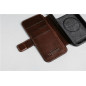 Dėklas Nomad Modern Leather Folio, rustic brown (Horween) - iPhone 17 Pro