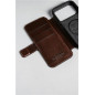 Dėklas Nomad Modern Leather Folio, rustic brown (Horween) - iPhone 17 Pro