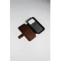 Dėklas Nomad Modern Leather Folio, rustic brown (Horween) - iPhone 17 Pro