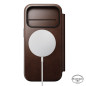 Dėklas Nomad Modern Leather Folio, rustic brown (Horween) - iPhone 17 Pro Dėklas Nomad Modern Leather Folio, rustic brown (Horween) - iPhone 17 Pro