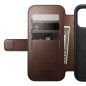 Dėklas Nomad Modern Leather Folio, rustic brown (Horween) - iPhone 17 Pro
