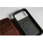 Dėklas Nomad Modern Leather Folio, rustic brown (Horween) - iPhone 17 Pro Dėklas Nomad Modern Leather Folio, rustic brown (Horween) - iPhone 17 Pro