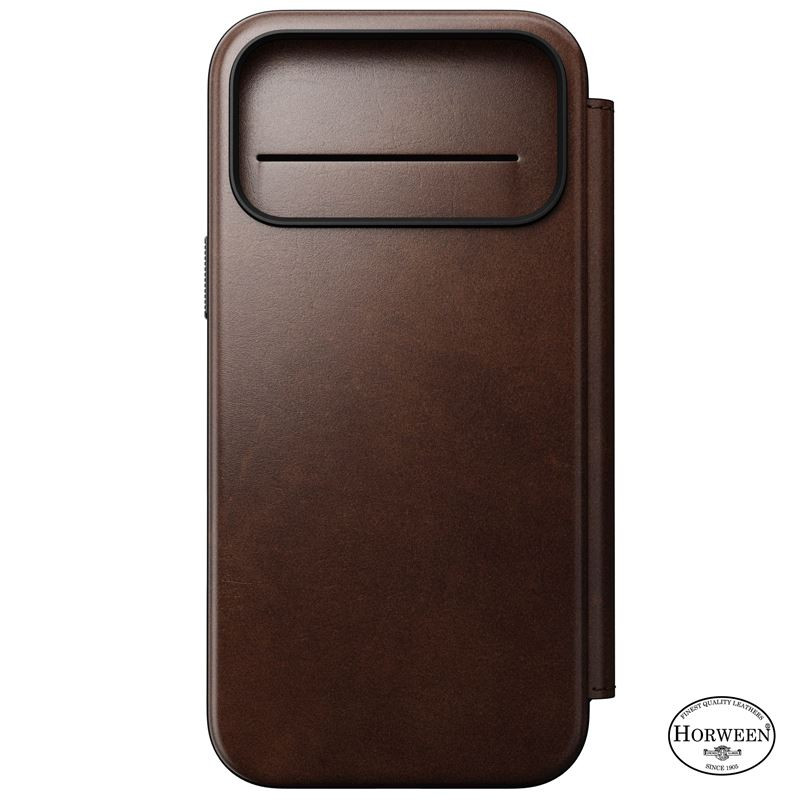 Nomad Modern Leather Folio, rustic brown (Horween) - iPhone 17 Pro Max Nomad Modern Leather Folio, rustic brown (Horween) - iPhone 17 Pro Max