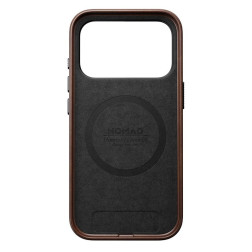 Dėklas Nomad Traditional Leather Case, rustic brown (Horween) - iPhone 17 Pro