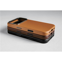 Dėklas Nomad Traditional Leather Case, rustic brown (Horween) - iPhone 17 Pro