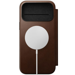 Nomad Modern Leather Folio, brown - iPhone 17 Pro Max