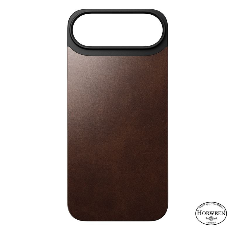 Nomad Magnetic Leather Back, rustic brown (Horween), Magsafe - iPhone Air Nomad Magnetic Leather Back, rustic brown (Horween), Magsafe - iPhone Air