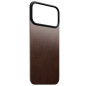 Nomad Magnetic Leather Back, rustic brown (Horween), Magsafe - iPhone 17 Pro Max Nomad Magnetic Leather Back, rustic brown (Horween), Magsafe - iPhone 17 Pro Max