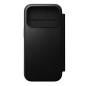 Dėklas Nomad Modern Leather Folio, black - iPhone 17 Pro