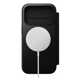 Dėklas Nomad Modern Leather Folio, black - iPhone 17 Pro