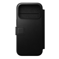 Dėklas Nomad Modern Leather Folio, black - iPhone 17 Pro