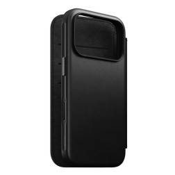 Dėklas Nomad Modern Leather Folio, black - iPhone 17 Pro