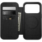 Dėklas Nomad Modern Leather Folio, black - iPhone 17 Pro