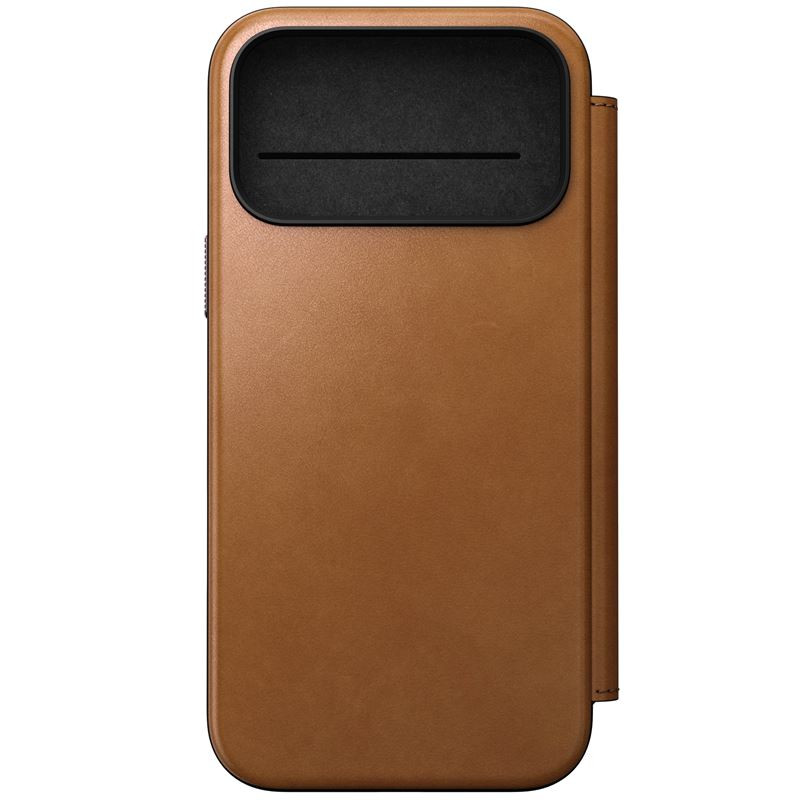 Nomad Modern Leather Folio, english tan - iPhone 17 Pro Max