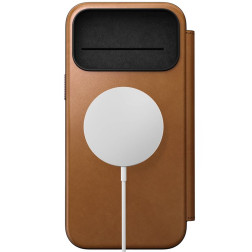 Nomad Modern Leather Folio, english tan - iPhone 17 Pro Max